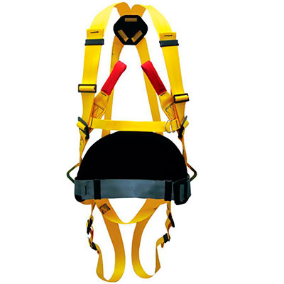 Cinturão Paraquedista 3 Conexões e Proteção Lombar